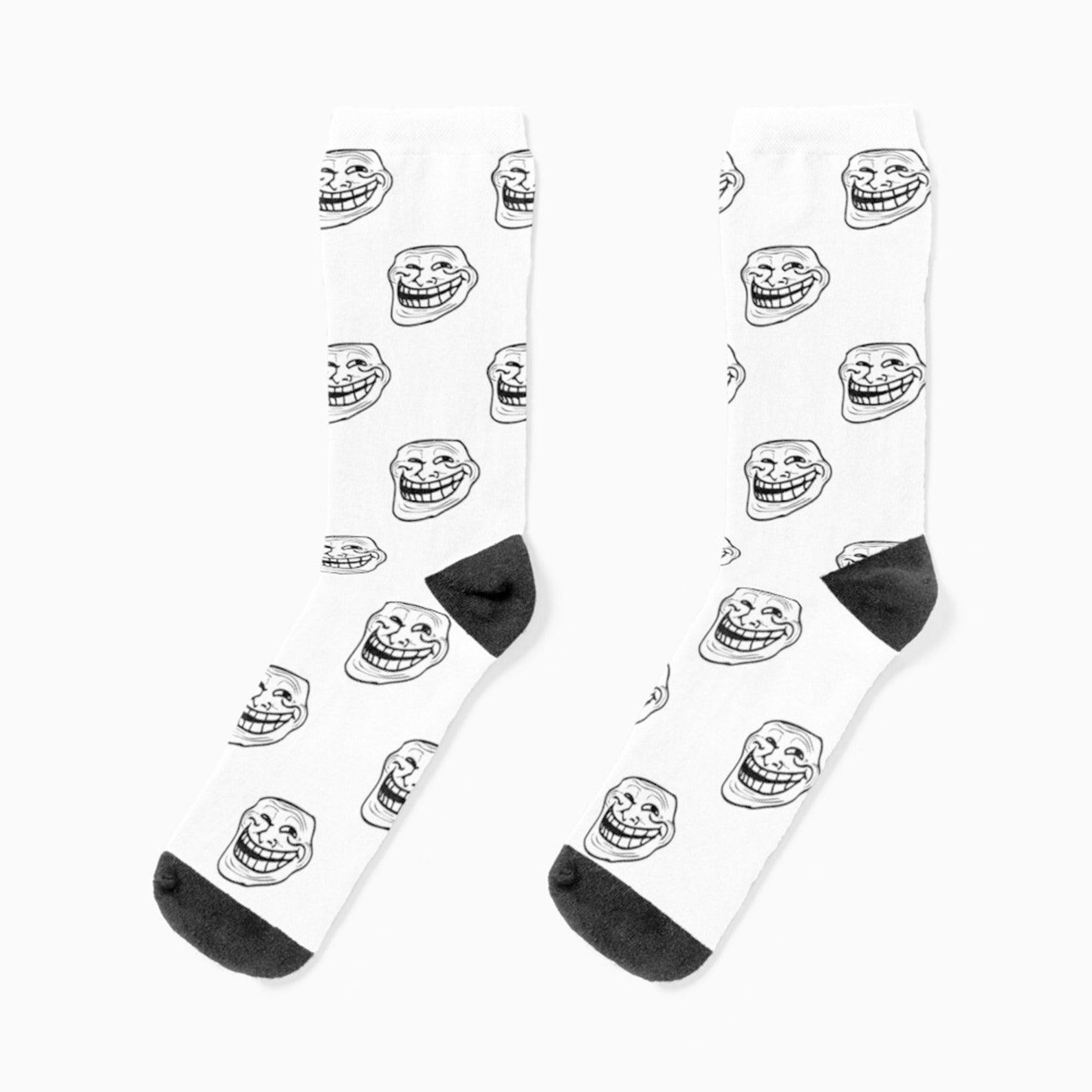 Troll Face Meme Socks / Meme Socks / Funny memes & Stylish Etsy