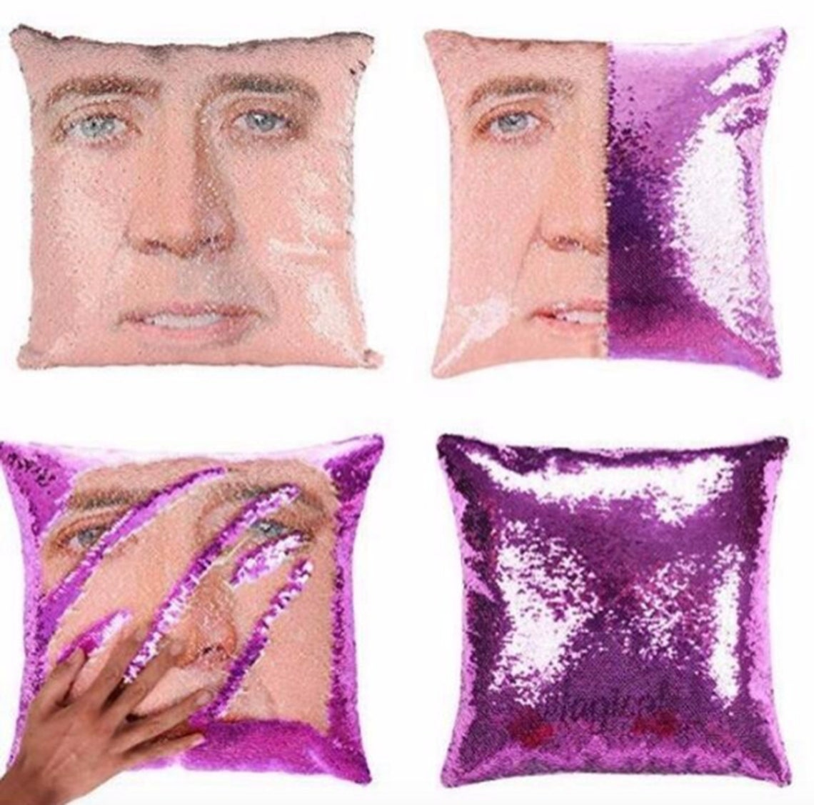 Nicolas Cage Magic Pillow / Nicolas Cage Face Funny Meme / | Etsy