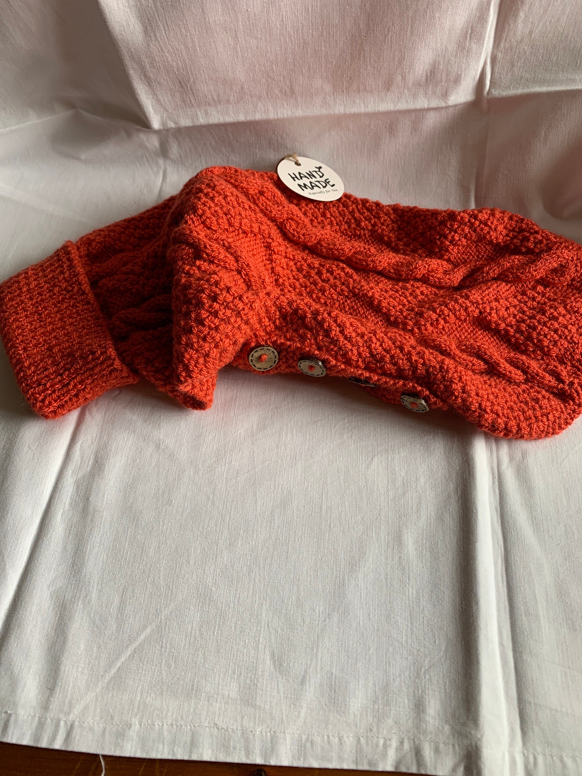 Knitted Dog Coat Etsy UK