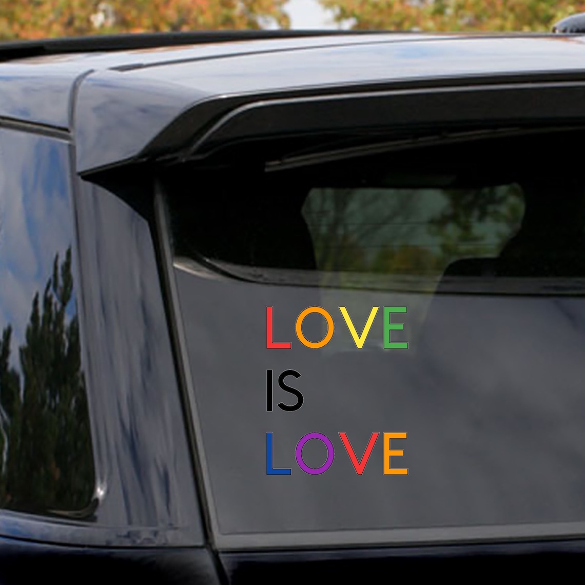 Love is Love Car Decal LGBTQ Gay Pride Pride Month Etsy