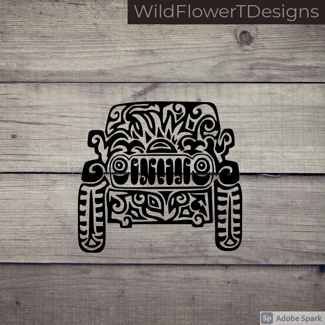 Jeep Mandala svg png Jeep svg Mandala svg fun design cute | Etsy