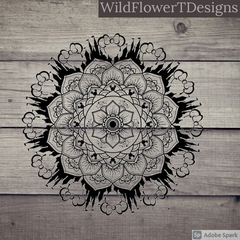 Download Disney Mandala Svg Disney mandala Disney Mandala Minnie | Etsy