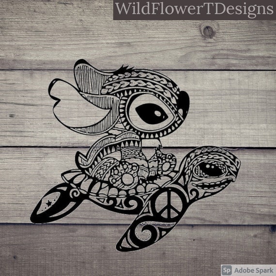 Download Stitch and Turtle Svg Mandala svg Turtle Svg Stitch Svg | Etsy