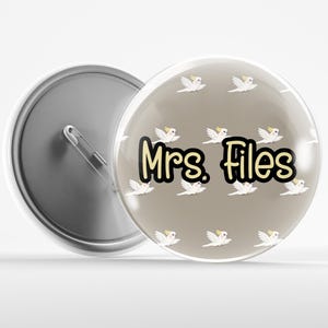 Cockatiel Bird Pin Back Button