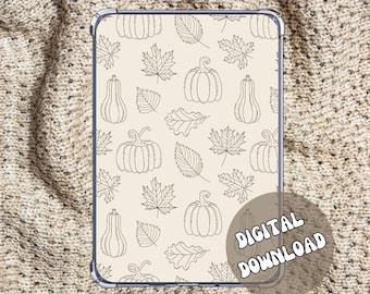 DIGITAL Kindle (ALL Types) insert Neutral Fall Theme
