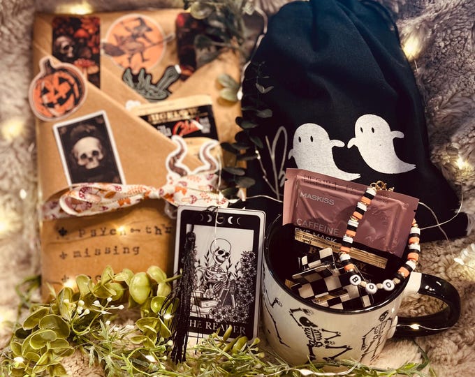 Blind Date With a Book, Blind date with a book box, Halloween, personalized, Libra gift, gift ideas, gift, book box, mystery book, witchy