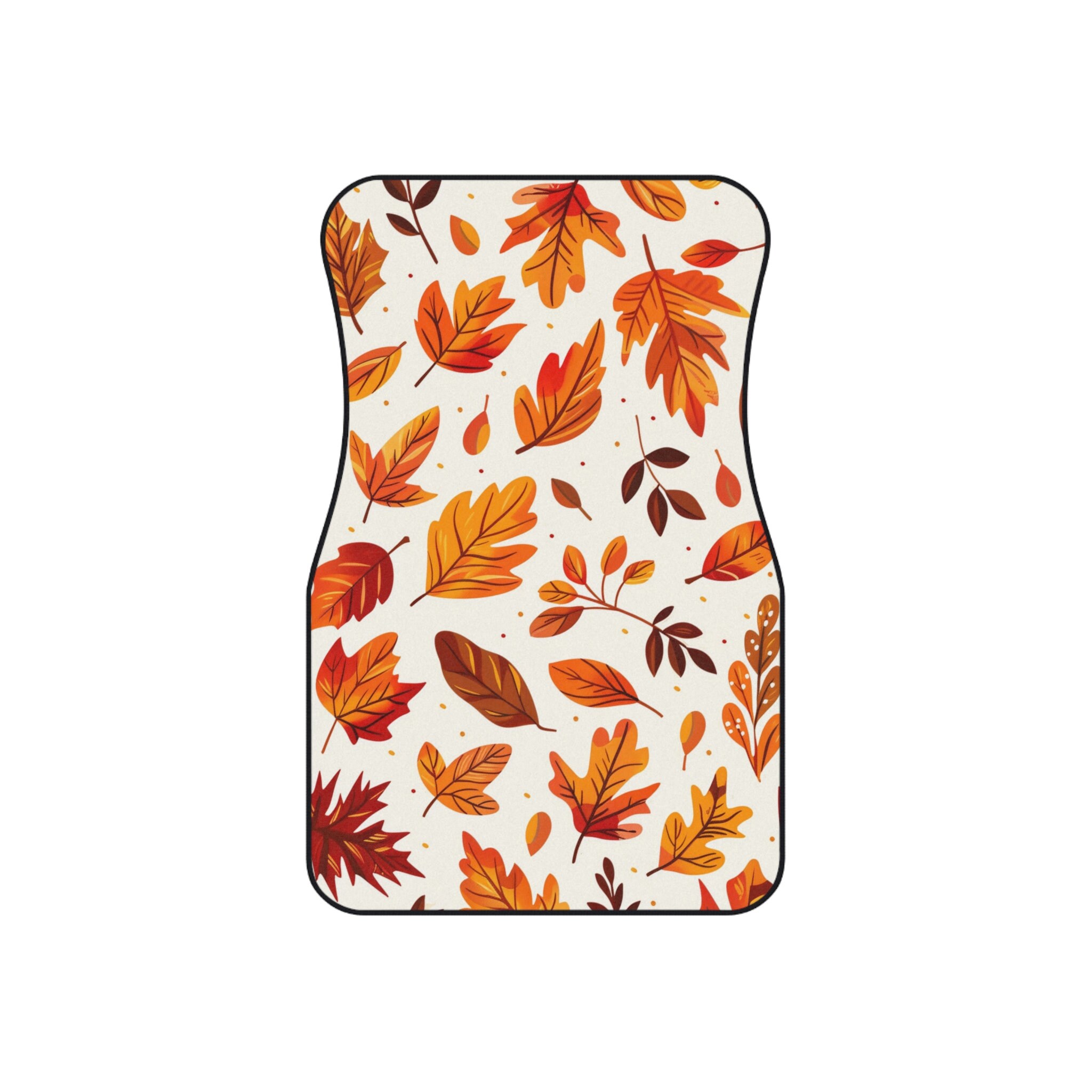 Discover Fall Car Mats set custom car mats for women fall leaves autumn time car accessories