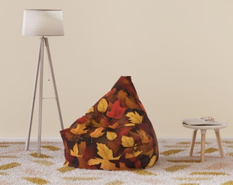 Fall leaves Bean Bag Chair Cover custom bean bag chair cover home deco personalized gifts for her