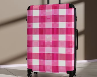 Dame Koffer mit Rollen Reisegepäck benutzerdefinierte Koffer für Frauen rosa Koffer Gepäck personalisierte Geschenke für ihre mehrere Größen