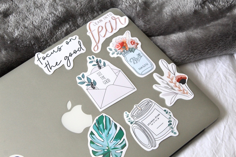 7 pc sticker pack laptop stickers journal stickers aesthetic Etsy