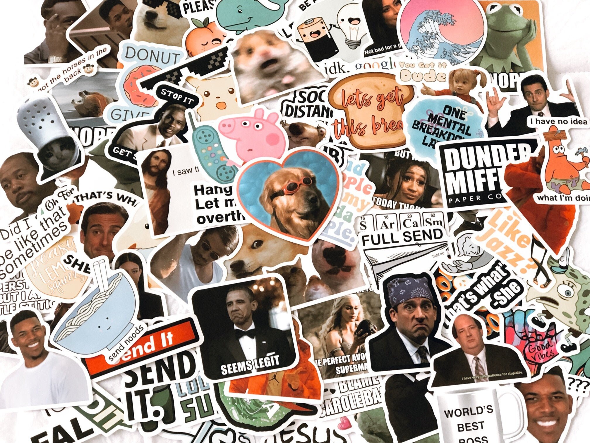 MEME STICKER PACK funny sticker pack gift ideas for her Etsy