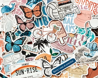 RANDOM STICKER PACK - boho stickers aesthetic stickers laptop stickers cheap stickers pinterest stickers mystery sticker pack good quality