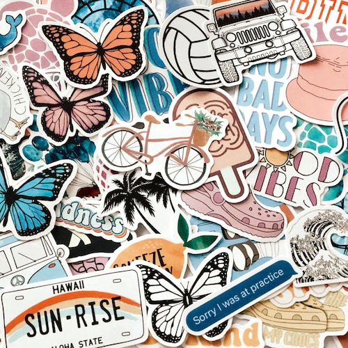 RANDOM STICKER PACK Nature Stickers Aesthetic Stickers Etsy