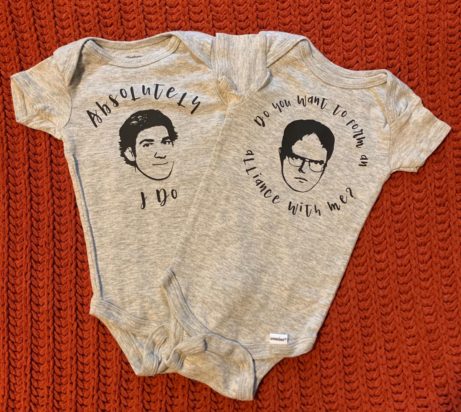 The Office Twins The Office Baby Clothing The Office Etsy