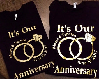 1 year wedding anniversary t shirts