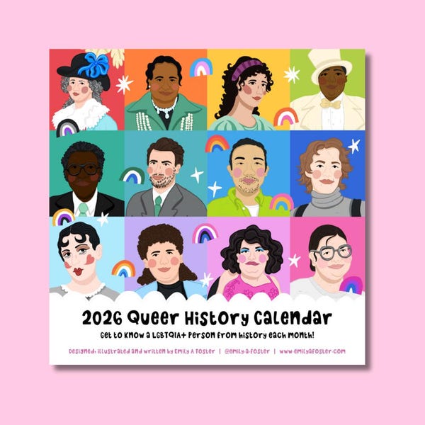 2026 Queer and LGBT History Wall Calendar