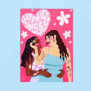 Sapphic Sweethearts-kunstafdruk