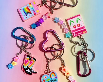 Build Your Own Carabiner | lesbian sapphic queer keychain accessory trinket beads fashion