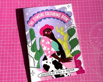 The Cowgirl Colouring Book | Wild West Feminist Empowering Illustrated