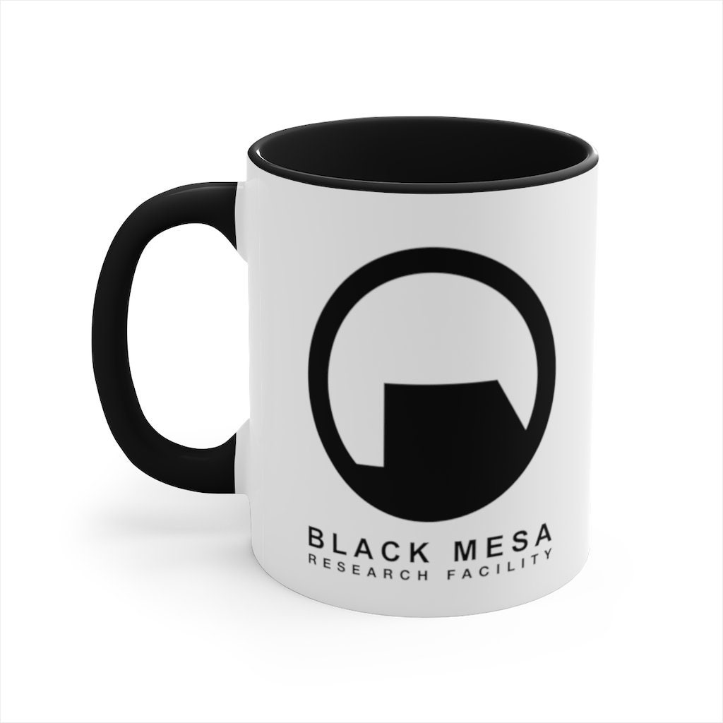 Best 11 Ounce Ceramic Coffee Mug Gift Black Mesa Research Facility Halflife Half Life 