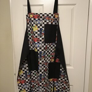Chef Apron and Hat racing cars