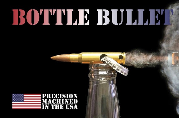 Bullet Bottle Opener with Cutter Knife 50 Caliber, Made from Solid Brass –  Banjo Show