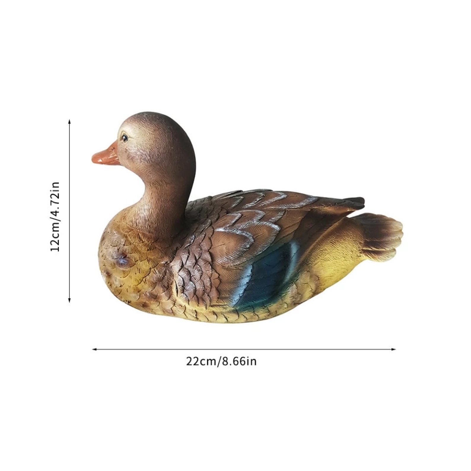 resin duck statue