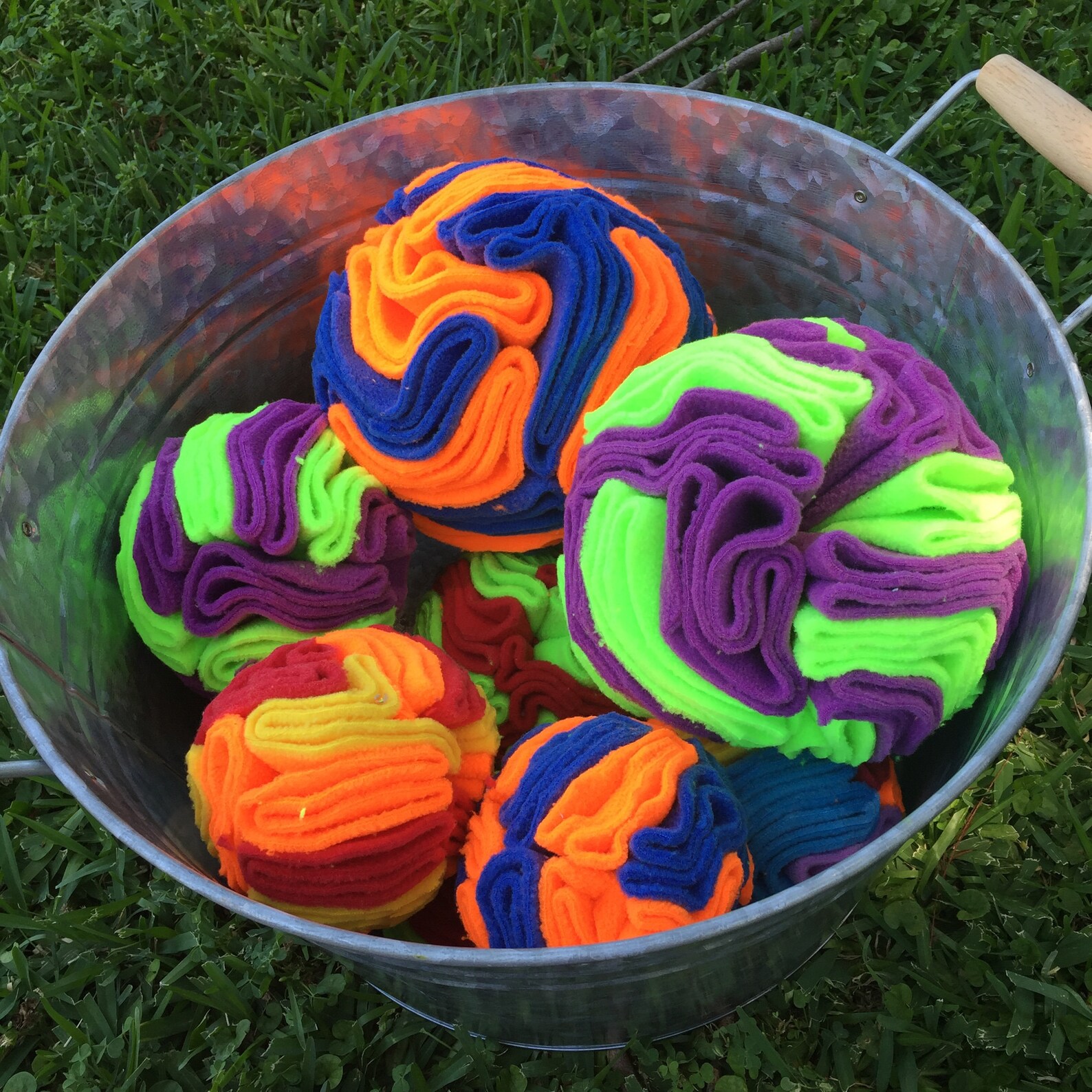 Snuffle Ball Puzzle Toy For Dogs Handmade Soft Fleece Etsy