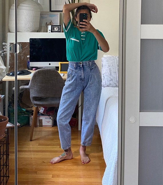 1980s Pleated Front Lee Jeans 2-4 Size