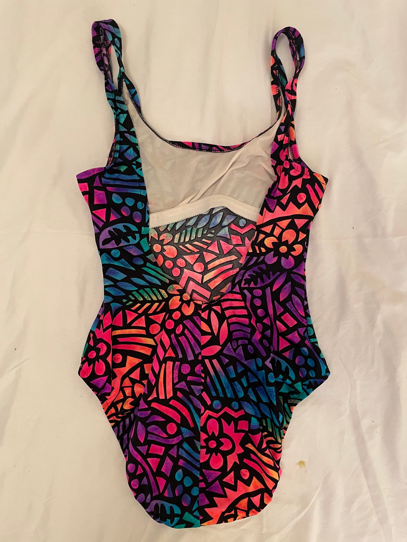 1990s Abstract Colored Swimsuit Small / 1990s Bathing Suit - Etsy