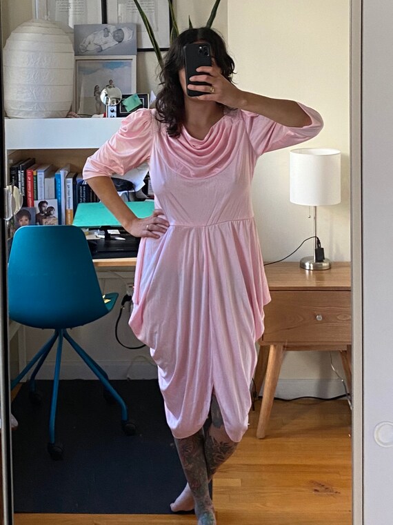 1970s Pink Disco Dress S/M