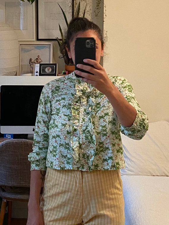 1960s Tuxedo Ruffle Shirt