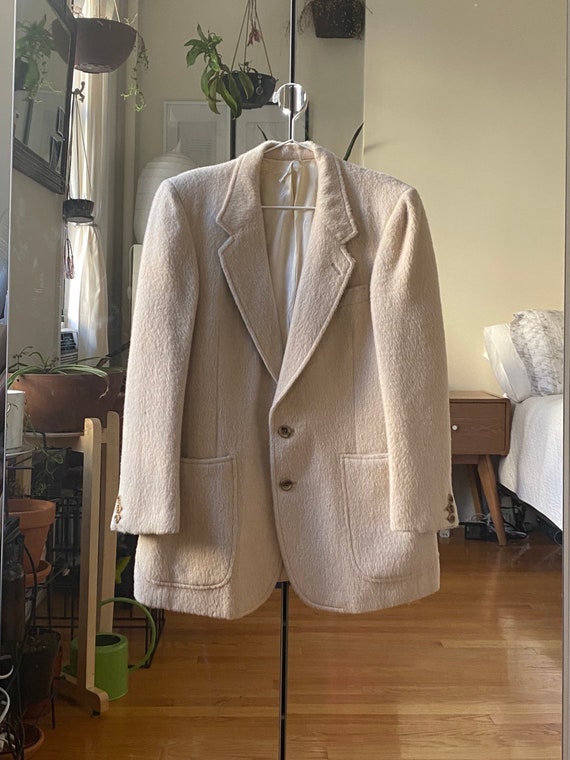 1970s Custom Made Mohair Jacket Small