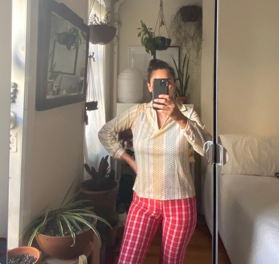 1970s Large Collar Blouse