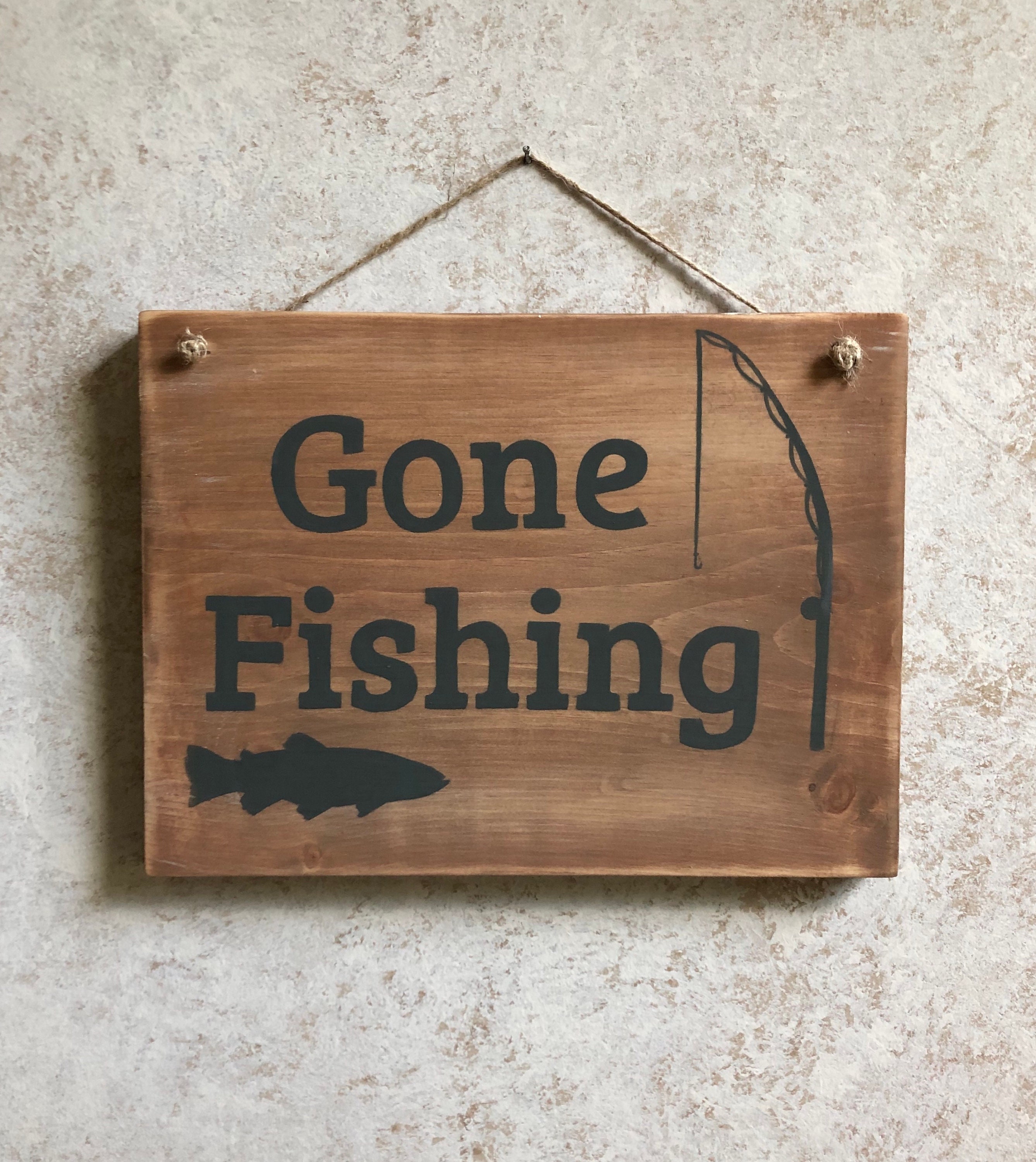 Gone Fishing Sign Custom | Etsy