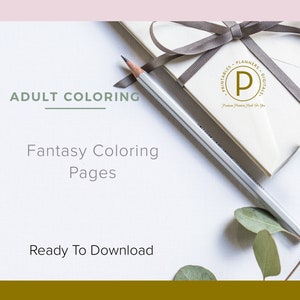 Malvorlagen für Erwachsene, Malbücher für Erwachsene, Malvorlagen für Erwachsene, Malvorlagen zum Ausdrucken, Fantasy Malbuch, Geschenk für Mama, Vol 2