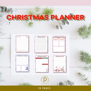 Weihnachtsplaner, Weihnachtsgeschenk, Weihnachtstagebuch, Weihnachtsideen, Weihnachts-Tracker-Arbeitsblätter, Weihnachtsplaner zum Ausdrucken, Weihnachten