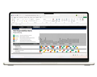Responsibility Assignment Matrix Template in Excel | RACI Matrix Template in Excel | RACI Responsibility Assignment Template