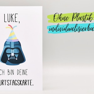 Lustige Karte zum Geburtstag Maske