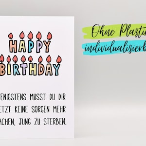 Lustige Karte Geburtstag für angeblich Alte