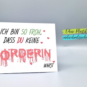 Lustige Karte Freundin Ehefrau Verlobte Jahrestag Hochzeitstag Valentinstag