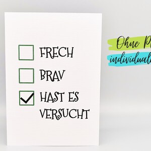 Lustige Karte zu Weihnachten