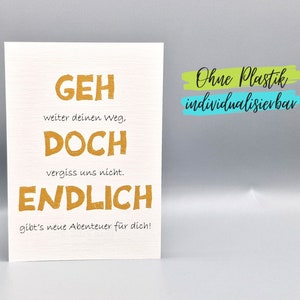 Lustige Karte Kollege Kollegin Verabschiedung Abschied Etsy.de