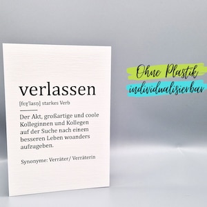 Lustige Karte Abschied Kollege Kollegin