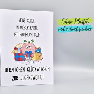 Lustige Karte Jugendweihe Jugendfeier Geburtstag Konfirmation
