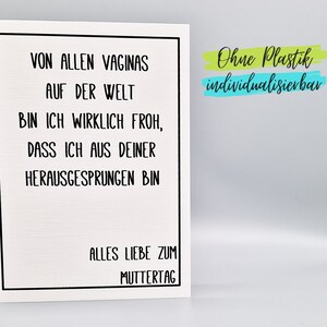 Lustige Karte Muttertag