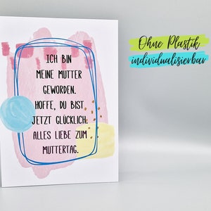 Lustige Karte Muttertag