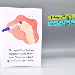 Lustige Karte Schwangerschaft verkünden