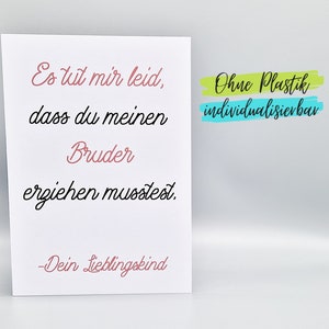 Lustige Karte Muttertag Vatertag Lieblingskind
