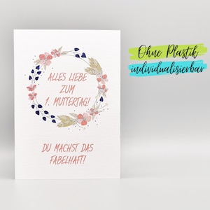 Karte zum 1. Muttertag Freundin Schwester